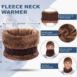 FZ FANTASTIC ZONE Mens Womens Winter Beanie Hat Scarf Set Warm Knit Thick Fleece Lined Skull Cap Neck Warmer for Men Women FZ FANTASTIC ZONE