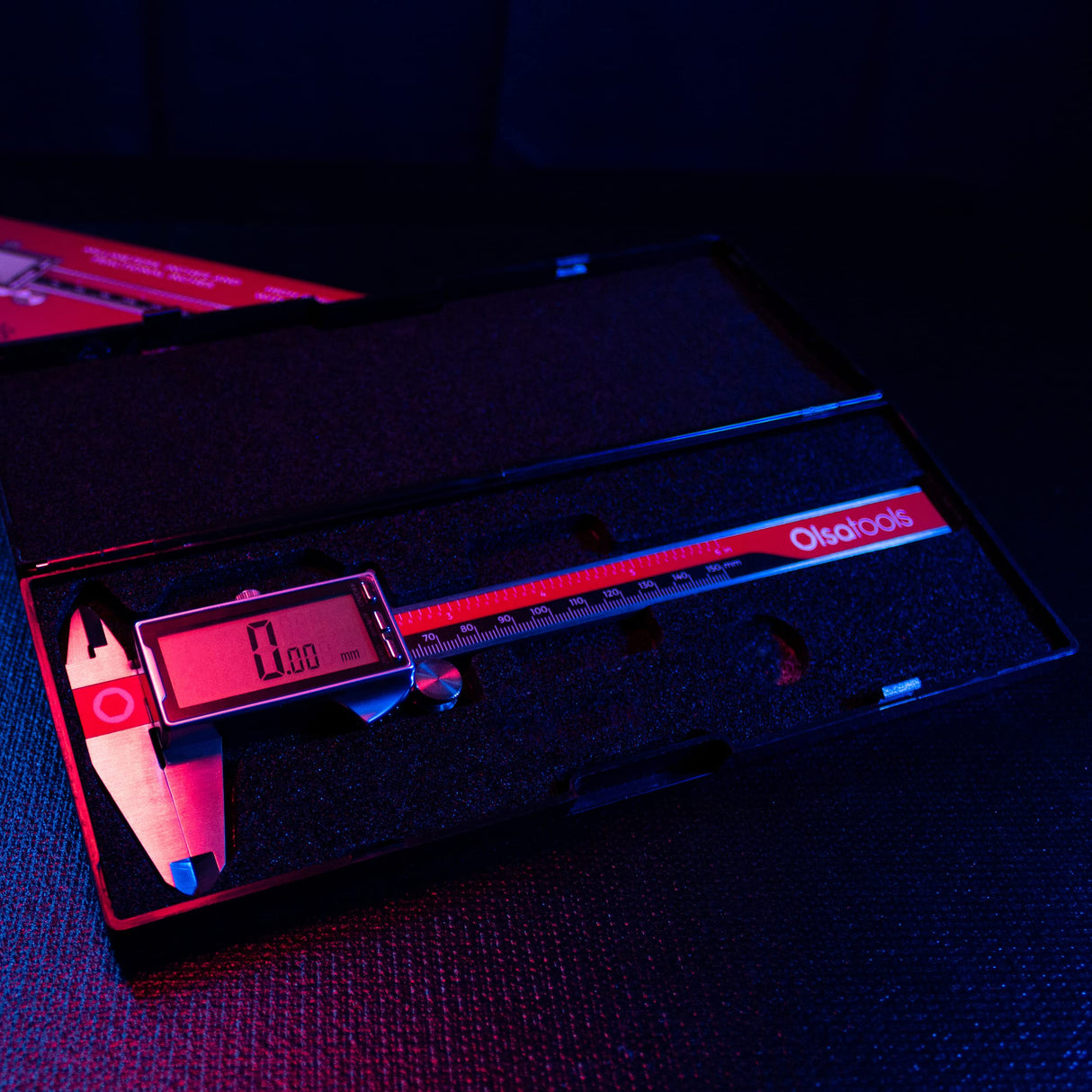 Olsa Tools Digital Caliper Measuring Tool - Inches, Fractional Inches, & Millimeters - 0-6 Inches - Stainless Steel Digital Calipers Measuring Tool - Olsa Tools