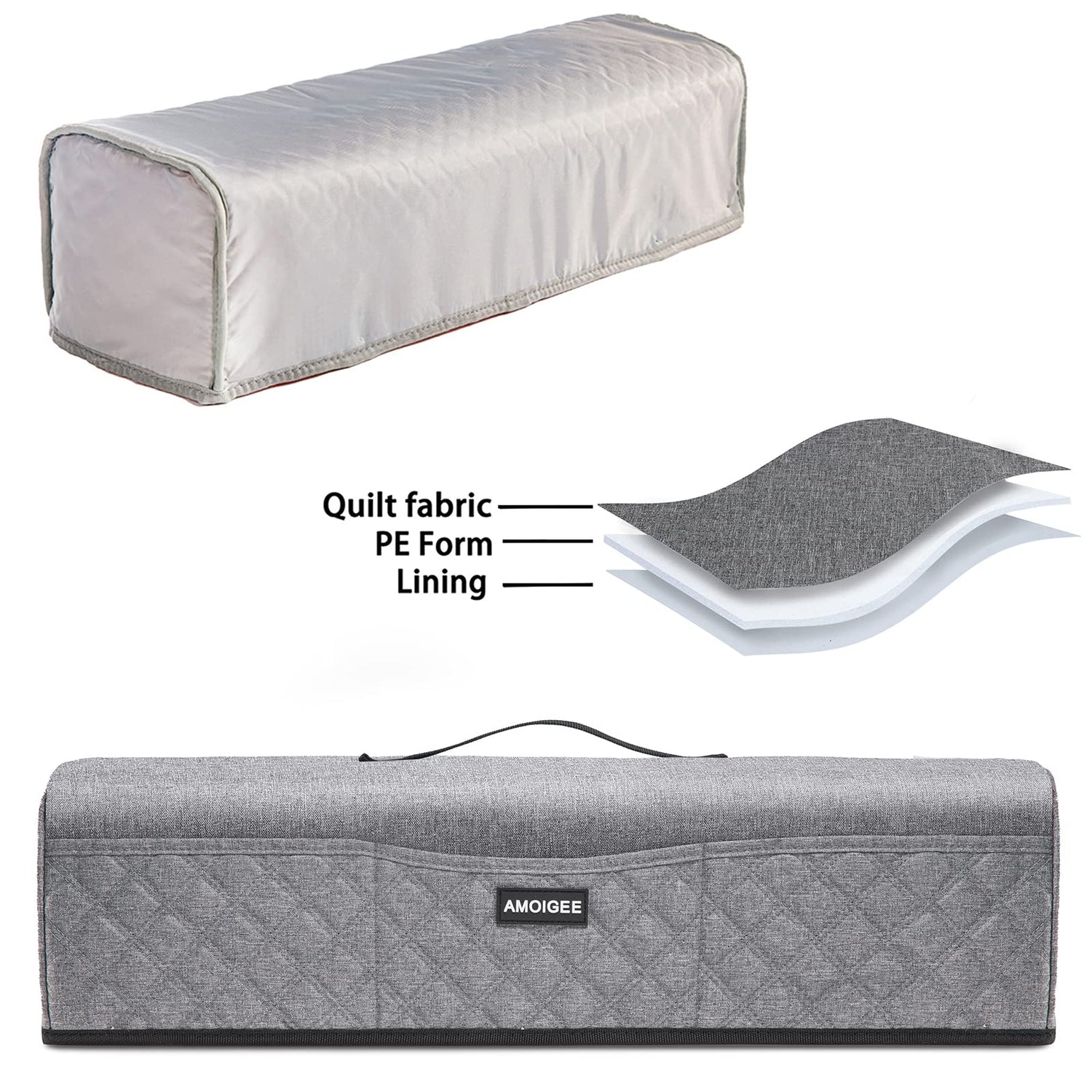 AMOIGEE Dust Cover for Cricut Explore Air 2, Cricut Maker,Cricut Explore 3,Cricut Maker, Maker Cover With Pockets for Cricut Accessories and Supplies AMOIGEE