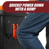 Fulton 110V Single Phase On/Off Switch with Large Stop Sign Paddle for Easy Visibility and Contact for Quick Power Downs Ideal for Router Tables Fulton