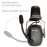 Honeywell Retail Sync Wireless Earmuff with Bluetooth 4.1 (RWS-53016), Black With Red Accents Honeywell