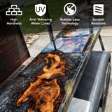 Table Top Epoxy Resin Superclear 1 Gallon | 128 oz Cup Kit, Anti-Yellow Highest UV Impact Resistance, Food Grade Safe, Ultra Crystal Clear Gloss, FGCI