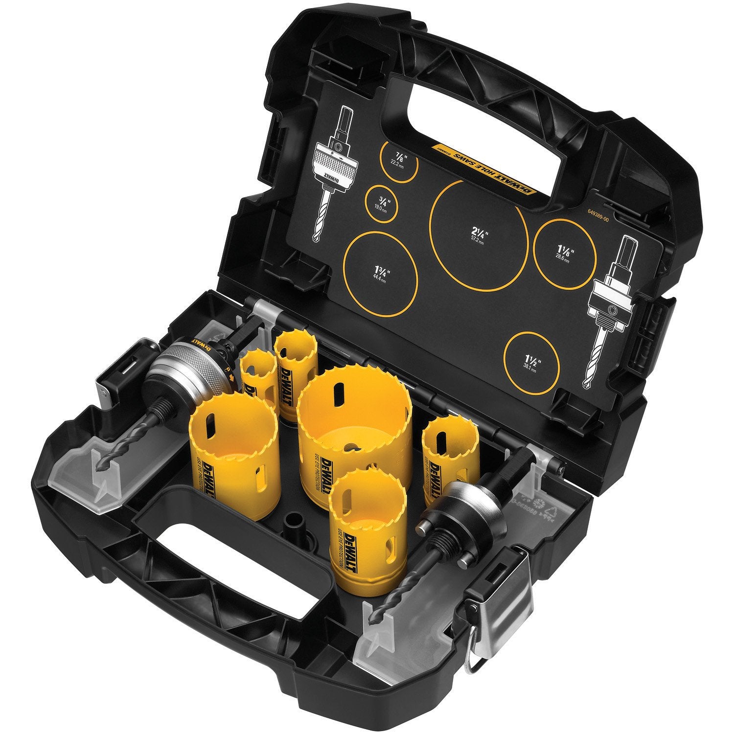 DEWALT Bi-Metal Hole Saw Kit for Wood, Metal and Plastic (D180001) - WoodArtSupply