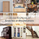 Lifreer Wood Furniture Repair Kit, High-Performance Wood Filler, Wood Putty with Beeswax - Hardwood Floor Scratch Repair Kit for Scratch, Cracks, Lifreer