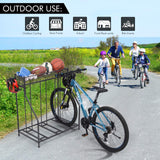 Sunix Bike Stand Rack, 3 Bicycle Floor Parking Stand, Bike Rack for Garage Storage, 3 Widths Adjustable Bike Slot for Mountain, Hybrid, Kids Sunix