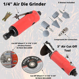 ATE Pro.USA 1/4" Air Die Grinder, 3" Air Cut Off Tool, Cut-Off Wheel 3" X 1/16" X 3/8", 3" X 1/32" X 3/8", Pneumatic, Air-Powered Die Grinder, My Bestie