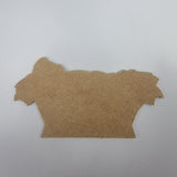 8" Baby Jesus in Manger, Unfinished MDF Art Shape by Wooden Craft Cutouts Wooden Craft Cutouts