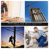 FASITE Tool Pouch Belt, 8-POCKET Professional Small Electrical Maintenance Work Pouch Bag, Technician's Tool Holder Work Organizer with Adjustable FASITE