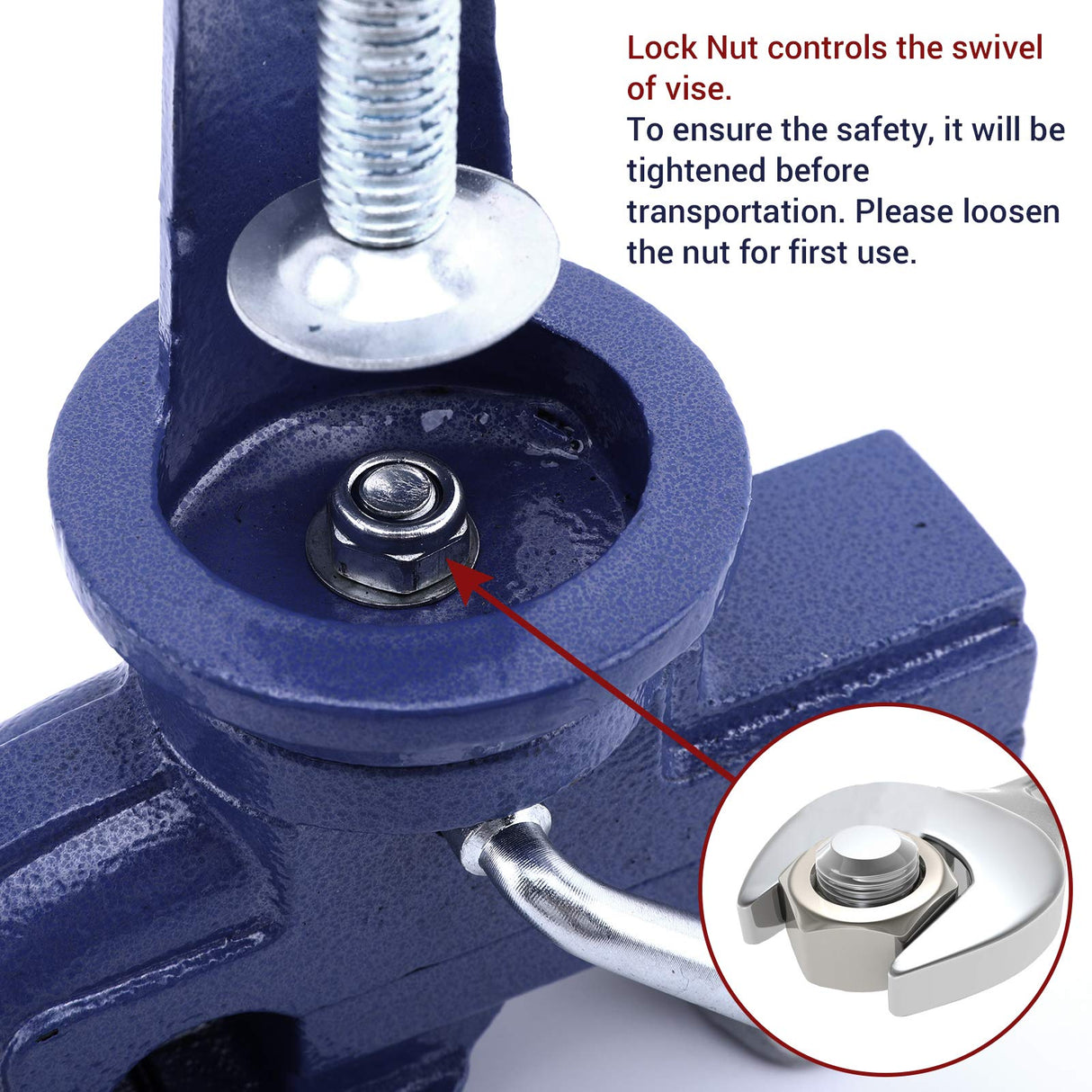 Nuovoware Table Vise 3 Inch, 360° Swivel Base Universal Home Vise Portable Bench Clamp, Clamp-on Vise Bench Clamps Fixed Tool for Woodworking, Nuovoware