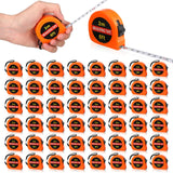 Copkim 50 Pcs Small Tape Measure Keychain Mini Measuring Tape Retractable 6ft 2m, Metric and Inch, Lot Bundle Retractable Handy Pocket Tape Mini Copkim