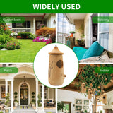 Hummingbird House for Outside Hanging,Wooden Humming Bird Houses for Outside for Nesting Hanging,Natural Hummingbird Swing Nest for Wren Swallow CANIPHA