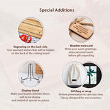 Wedding Anniversary Gifts for Women, Walnut Personalized cutting board, Wedding Gift - for couple or bride, Engraved cutting board, Custom cutting TheHrdwoodCom