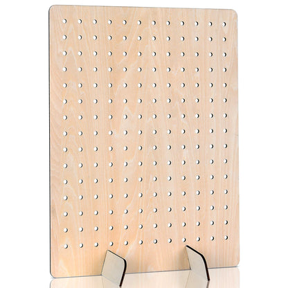 Wooden Pegboard Display Stand Retail Rack - Necklace Holder Earring Display Stands for Selling and Craft Shows - Jewelry, Pin, Stickers & Keychain