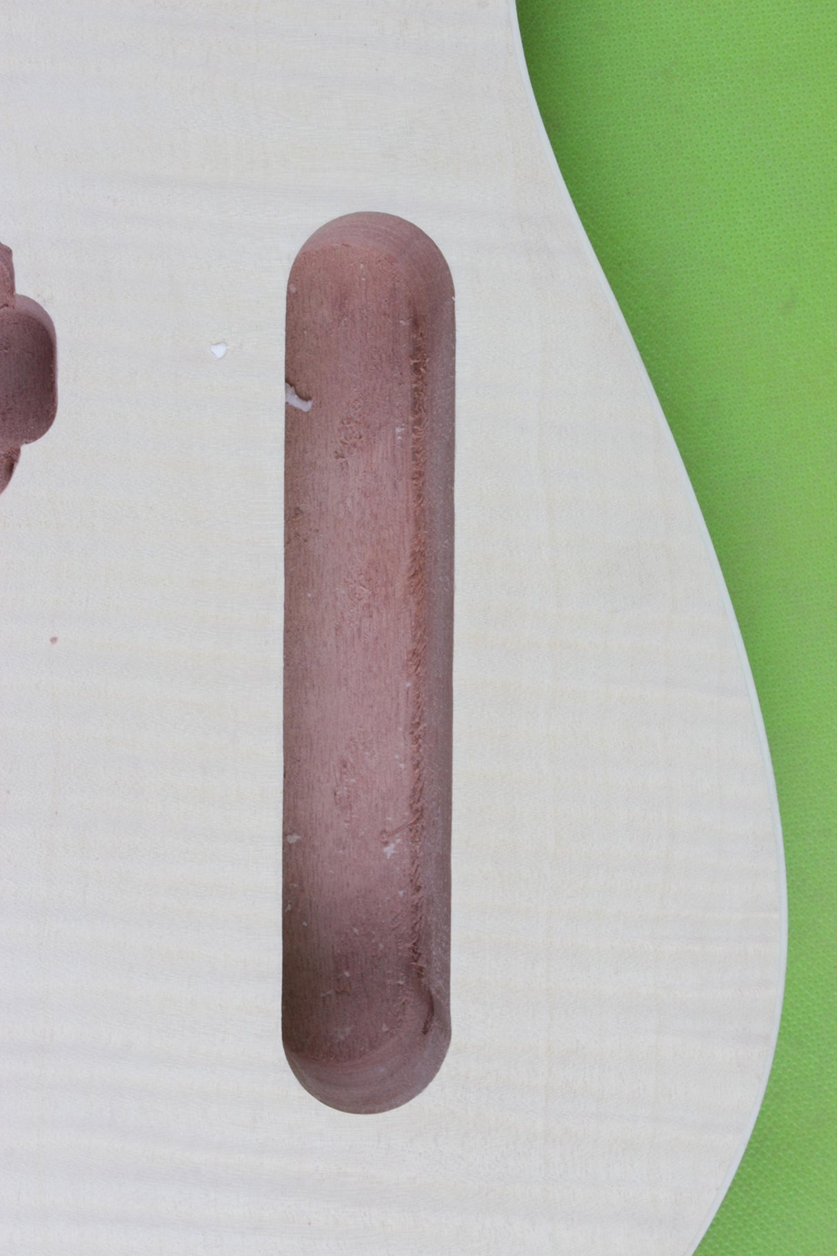 Yinfente Electric Guitar Body Replacement Mahogany Maple wood Guitar Body For Tele Unfinished 25.5 Inch yinfente