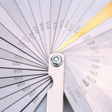 32 Blades Steel Feeler Gauge Dual Marked Metric and Imperial Measuring Tool Hotop