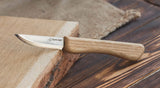 BeaverCraft, Whittling Knife C1M - Small Sloyd Knife - Wood Carving Knives Tools for Beginners - Carbon Steel Scandi Grind Blade - Beginners BeaverCraft