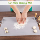 Janeart Clear Silicone Mat for Kitchen Counter, 10.24”x 14.2”(1MM) Non-slip Countertop Protector Liner, Small Non-Stick Baking Mat, Heat Resistant Janeart