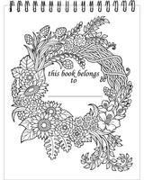 Blissful Scenes Adult Coloring Book - Features 50 Original Hand Drawn Designs Printed on Artist Quality Paper, Hardback Covers, Spiral Binding, ColorIt