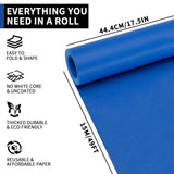Kraft Arts Paper Roll - 17.5 inches by 49.2 Feet (15m) Paper for DIY Crafts Drawing Gift Wrapping Wall Art (Navy Blue) PAP01NB PENPRIS