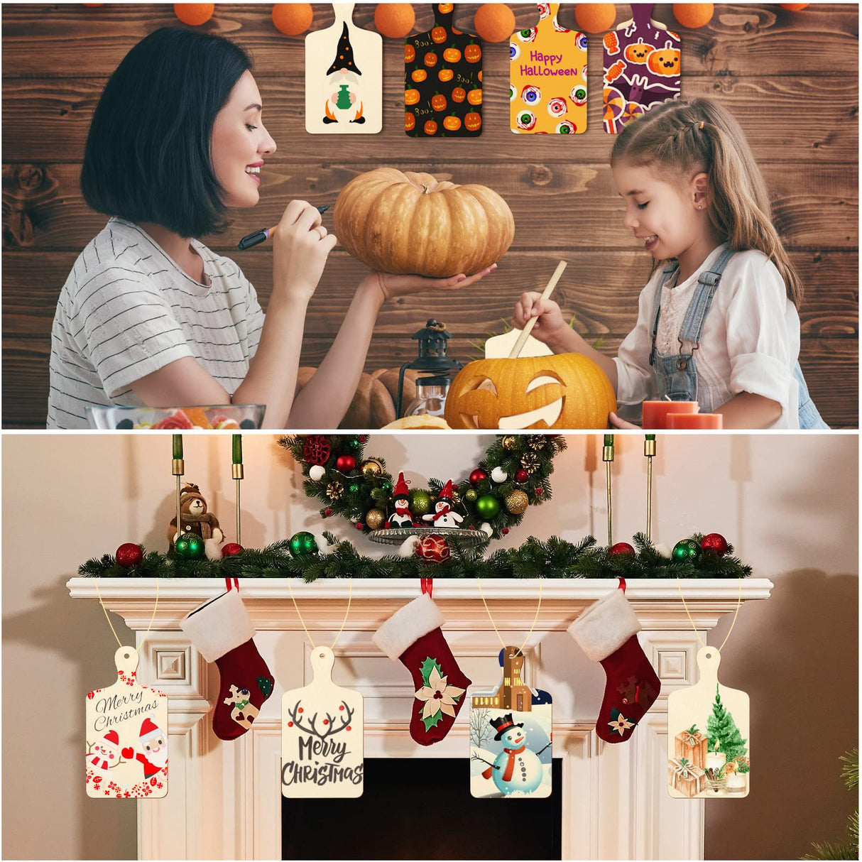 36 Pcs Wooden Mini Cutting Board with Handle Unfinished Wood Craft Mini Charcuterie Boards Paddle Blank Small Chopping Board for DIY Kitchen Cooking Marsui