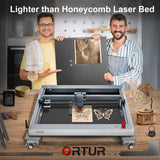 Ortur Laser Engraving Platform, DIY Design Aluminum Working Panel 15.75x17.64x0.47 inch High Strength Steel for Fast Heat Dissipation and Ortur