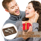 Gerrii Anniversary Wood Gift Rectangle Engraved Tray Wedding Anniversary Wood Gifts for Him Husband Wife Trinket Dish Solid Wood Jewelry Display Tray Gerrii