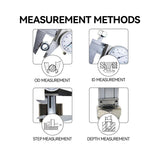 HFS (R) 0-6" Stainless Steel 4 Way Dial Caliper .001" Shock Proof HFS