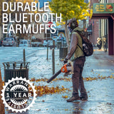 PROHEAR 033 Upgraded Bluetooth 5.3 Hearing Protection Headphones with FM/AM Radio - 25dB NRR Safety Earmuffs, Rechargeable, 48H Playtime for Mowing, PROHEAR