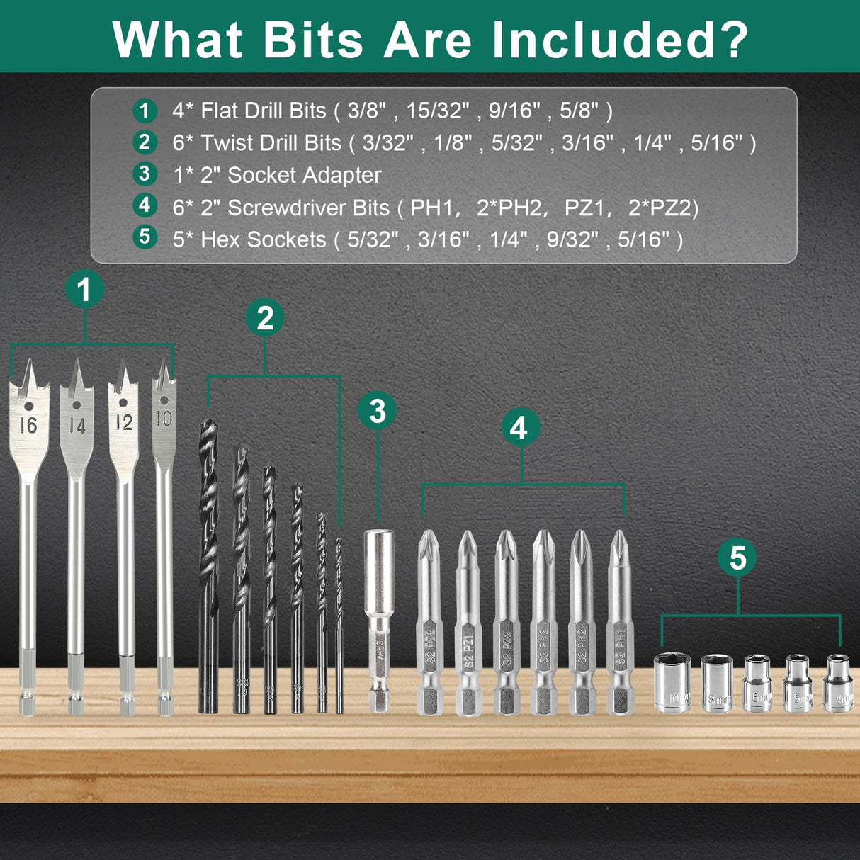 Cordless Drill Driver and Impact Driver, HYCHIKA Drill Combo Kit 18V (20V MAX), 2.0Ah Battery, 1H Fast Charging, 22PCS Accessories for Drilling Wood, HYCHIKA BETTER TOOLS FOR BETTER LIFE