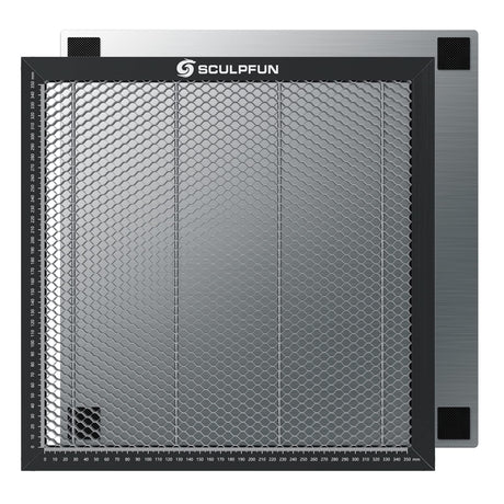 SCULPFUN Honeycomb Working Table 400x400x22mm, Honeycomb Laser Bed for CO2 or Diode Laser Engraver and Cutting Machine, Laser Engraver Accessories, SCULPFUN