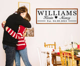 Last Name Signs for Home Personalized Bridal Shower Gift Personalized Wedding Gift Personalized Engagement Gifts Wood Wedding Sign Personalized YCHARTSIGN