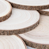 Maputune 8 Pcs 12-13 in Large Unfinished Wood Slices for Centerpieces, Natural Rustic Wooden Plate for DIY Craft, Round Wood Chips for Signage Maputune