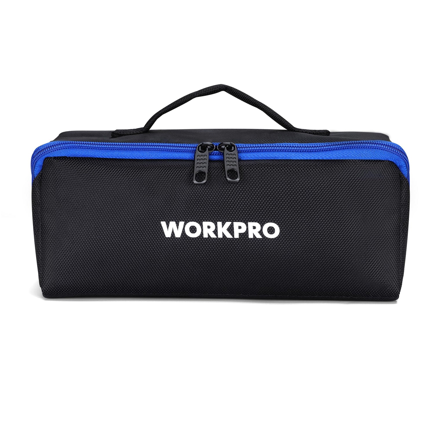 WORKPRO 10" Wide Mouth Utility Tool Bag with Zipper, Heavy Duty Tool Storage Bag, Multipurpose Zipper Tool Pouch Tote Bag for Organizer 3-pack WORKPRO