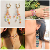 UOONY 35000pcs 2mm Glass Seed Beads for Jewelry Making Kit, 250pcs Alphabet Letter Beads, Tiny Beads Set for Bracelets Making, DIY, Art and Craft UOONY