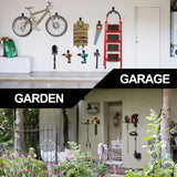 Heevir Garden Power Tool Hanger - 4Pcs Steel String Trimmer Holder Wall Mount, Grass Trimmer Organizer, Weed Eater Rack Garage Storage Hook for Weed Heevir