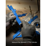 SUNLFPROD Router Table Setup Blocks,7pcs Aluminum Precision Router Table Setup Bar, Height Gauge, Setup Table Saw Angle Router Set Up Bar for SUNLFPROD