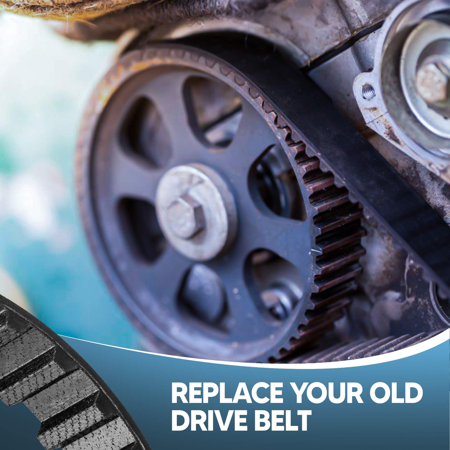 Planer Drive Belts Set Fits - Ryobi Rapid 12 5/16 Surface Planer - High Strength Rubber Belts - Replacement Drive Belt - Made in the USA - Motor DNLK