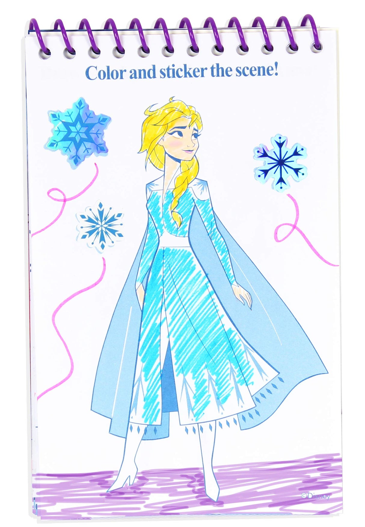 Tara Toys Frozen 2 Enchanted Activity Tote - Ultimate Princess Adventure Bag with Coloring Books, Stickers, and Craft Supplies, Travel-Friendly Set Disney