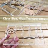 Hecfu 8 in 1 Router Template for Woodworking, Router Jig Bowtie Template, Bowtie Router Template Jig Kit, Butterfly Inlay Template Decorative Hecfu