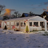 Quictent 20x40 Party Tent Heavy Duty Upgraded Galvanized Gazebo Wedding Canopy Big Tents Carport Event Shelter with Carry Bags Quictent