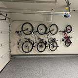 Wallmaster Swivel Double Bearing Design Bike Rack, Wall Mount Bicycles 2-Pack Storage System Vertical Bike Hook for Indoor/Outdoor Wallmaster