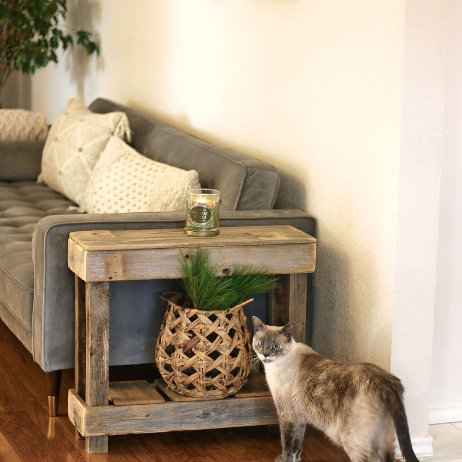 Luxe Accent Side Table (Natural) Doug and Cristy Designs