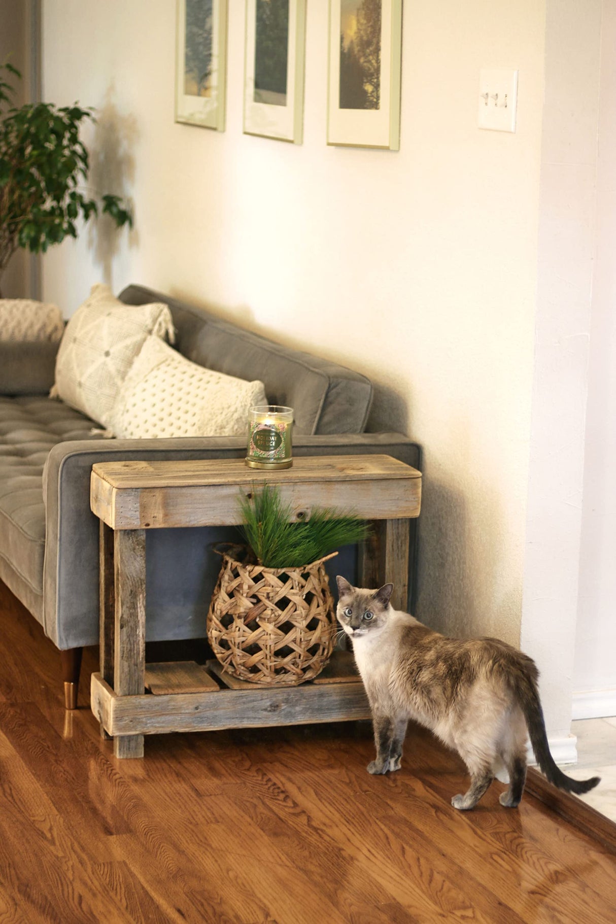 Luxe Accent Side Table (Natural) Doug and Cristy Designs