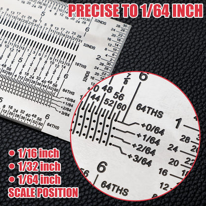 4 Pieces Precision Marking T Rule Set T Square Precision Marking T Rule Includes Compatible Pencil with 0.3 mm Mechanical Pencil Refill for - WoodArtSupply