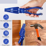 2 Pcs Nail Holder for Hammering, Plastic Pliers, Finger Safe for Hammer Nails in Slip Joint Pliers, Finishing Nails Pliers Keeps Fingers Safe, Basic Dreyoo