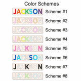 Personalized Wood Name Puzzle Montessori Toys Nursery Decor Customized Puzzle Educational Toys Sensory Toys 1st birthday Girl Gifts Custom Name Generic