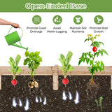 S AFSTAR Raised Garden Bed with Planter Box & Trellis, 93" L x 25" W x 40" H Outdoor Wooden Planter Box Kit for Flower Herb Vegetable Fruit Climbing S AFSTAR