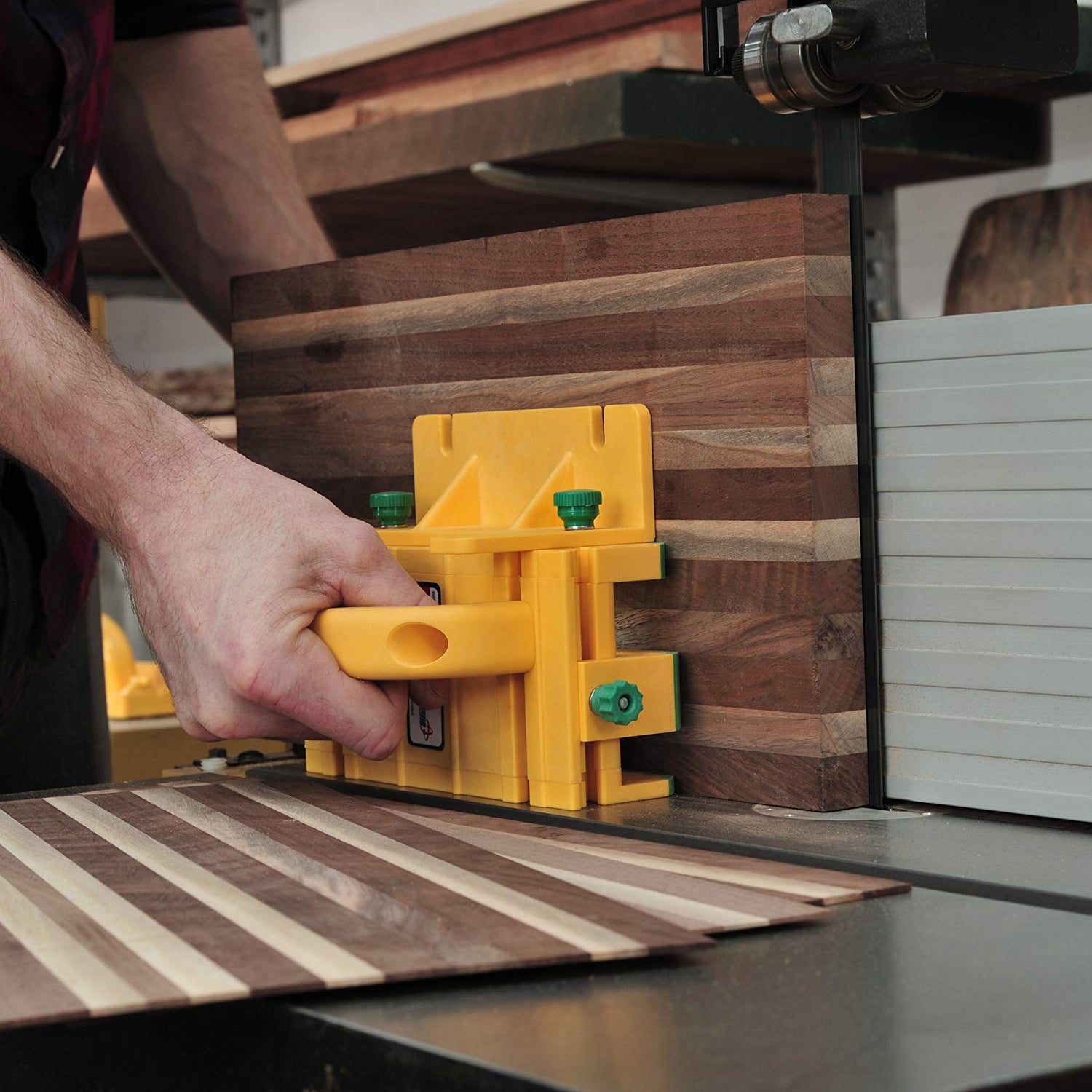 MICROJIG GRR-RIPPER GR-100 3D Table Saw Pushblock, Yellow MICRO JIG