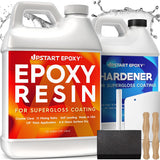 Upstart Epoxy Resin Kit DIY 2 Part Formulation - Made in USA - Perfect Casting Resin for Counter, Table Top, Wood Bar Top, Art, Craft, Jewelry & More Upstart Epoxy