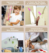 Puzzled 3D Puzzle Tarantula Spider Wood Craft Construction Model Kit, Fun & Educational DIY Wooden Toy Assemble Model Unfinished Crafting Hobby Puzzled